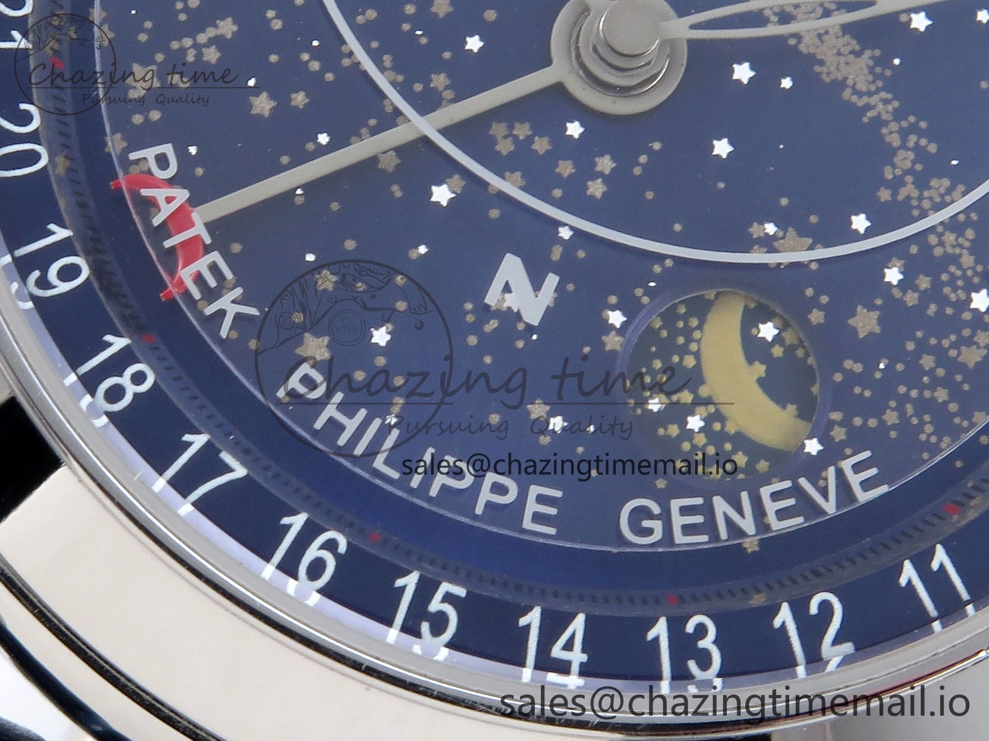 Grand Complications 6102G Moon SS YLF Blue Dial on Blue Leather Strap A Lightweight 8649