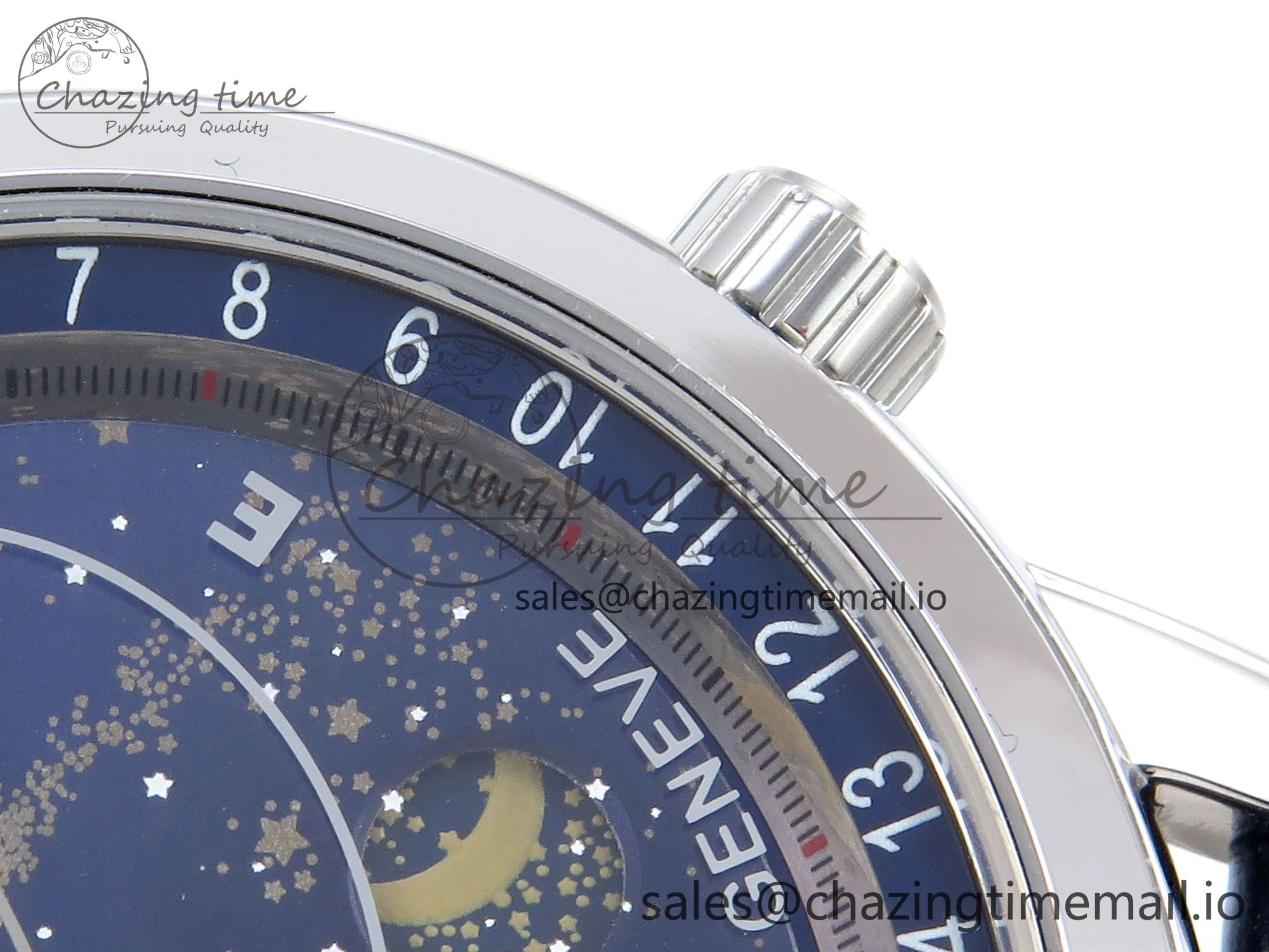 Grand Complications 6102G Moon SS YLF Blue Dial on Blue Leather Strap A Lightweight 8649