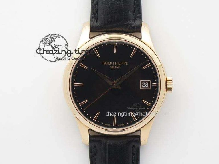 Stylish Grand Complications AXF Best Edition RG White Dial On Black Leather Strap 9095