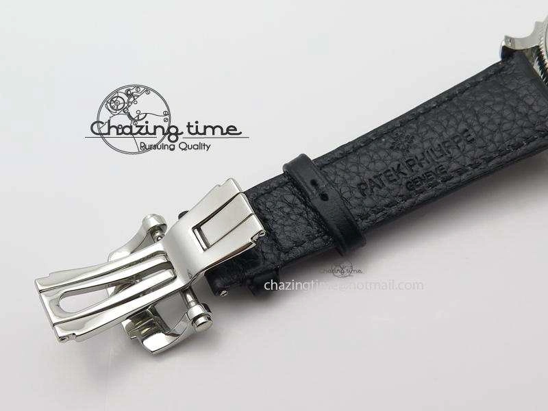 Grand Complications AXF Best Edition SS White Dial On Black Leather Strap TechFriendly 9104