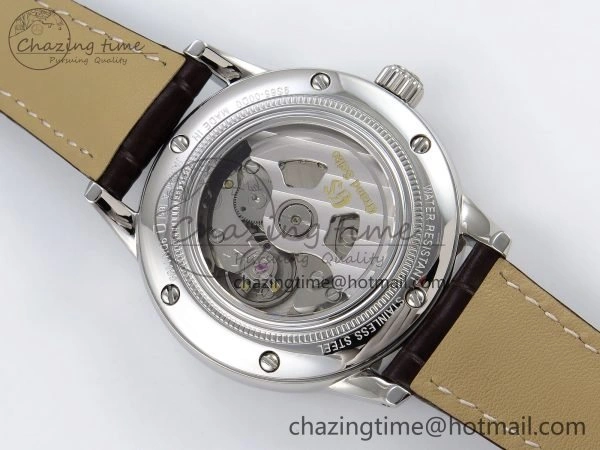 Grand Seiko Elegance Automatic SS GSF 1:1 Best Edition Cream Dial on Brown Leather Strap NH FastDry 6665