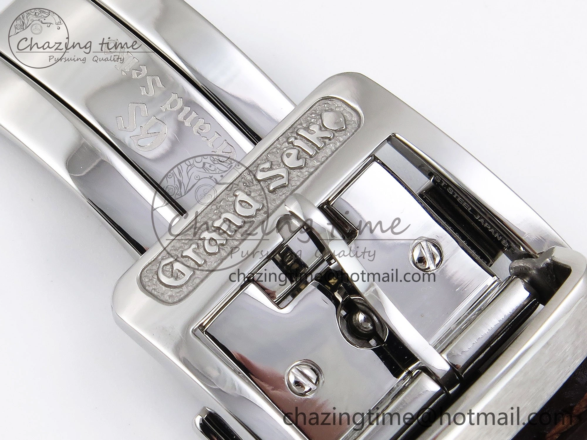 Grand Seiko Elegance GMT SS GSF 1:1 Best Edition Cream Dial on Brown Leather Strap NH WrinkleFree 6666