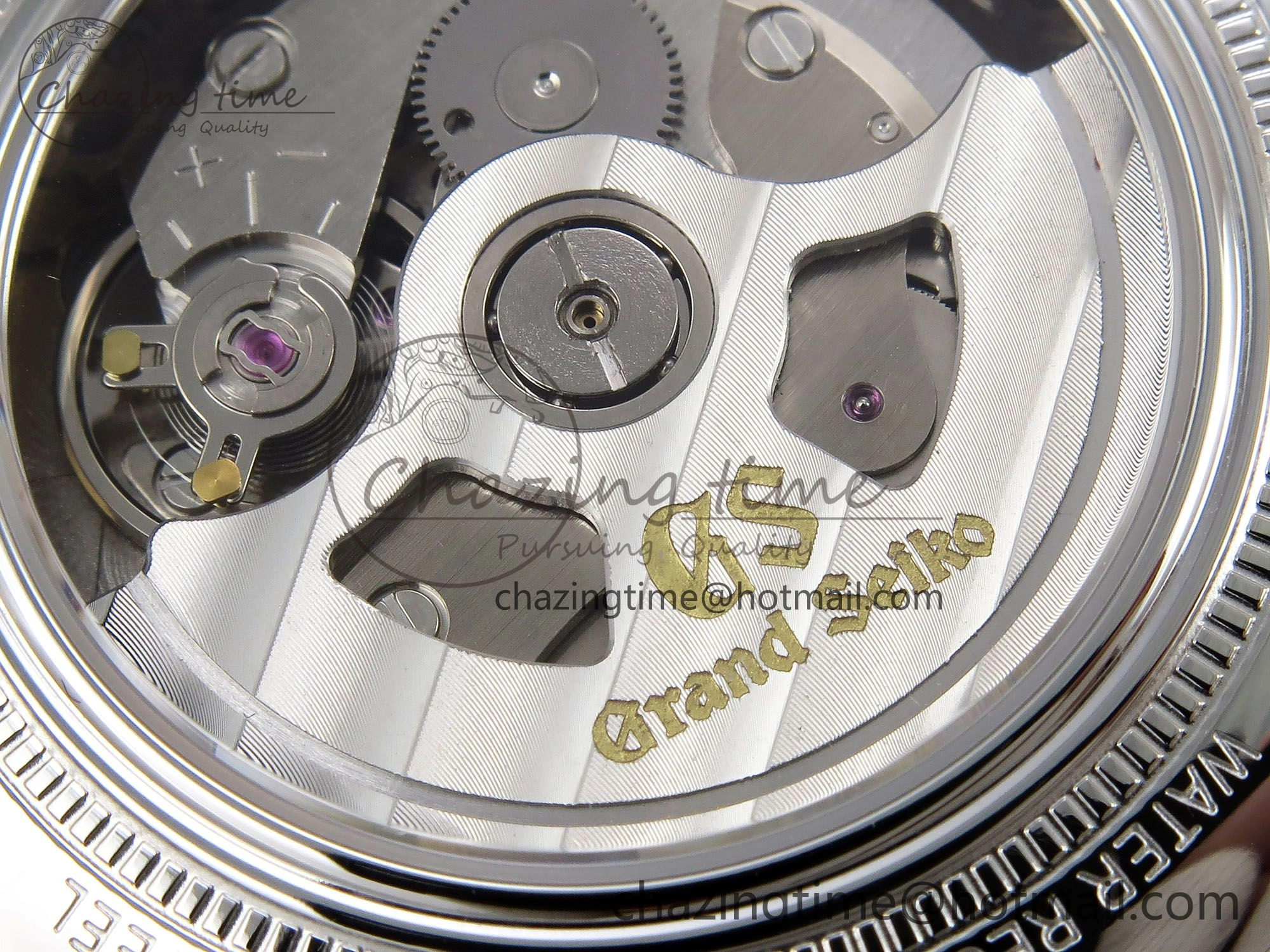 Attractive Grand Seiko Elegance GMT SS GSF 1:1 Best Edition Ice Blue Dial on Brown Leather Strap NH 6661