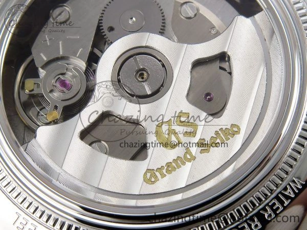 Packable Grand Seiko Elegance GMT SS GSF 1:1 Best Edition Red Dial on Brown Leather Strap NH 6660