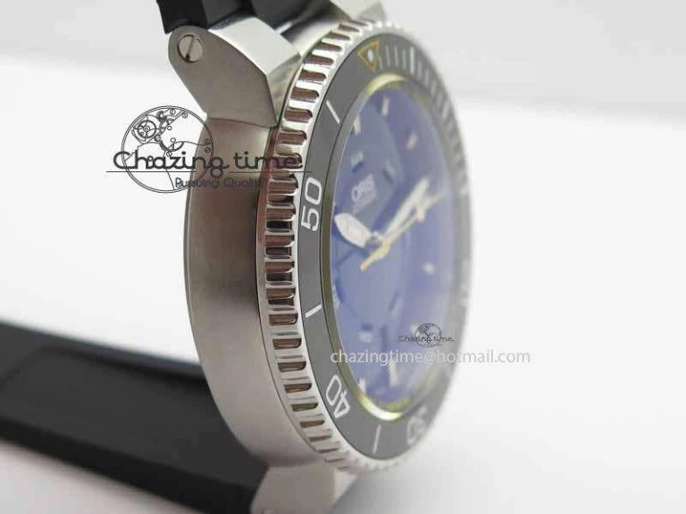 Stretchable Great Barrier Reef Limited Edition II SS Black Dial On Black Rubber Strap A 8293