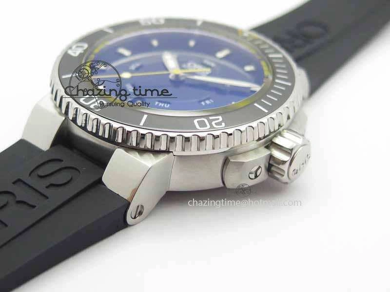 Stretchable Great Barrier Reef Limited Edition II SS Black Dial On Black Rubber Strap A 8293