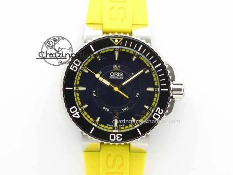 Great Barrier Reef Limited Edition II SS Blue Dial On Yellow Rubber Strap A Unisex 8294