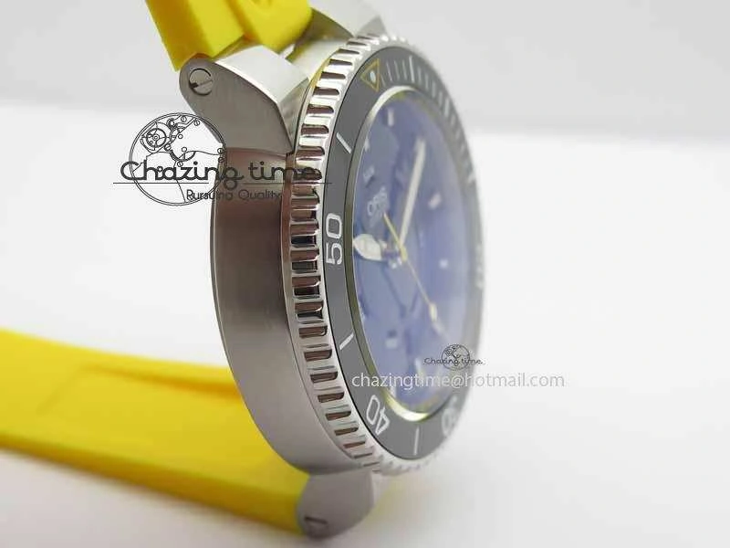 Great Barrier Reef Limited Edition II SS Blue Dial On Yellow Rubber Strap A Unisex 8294