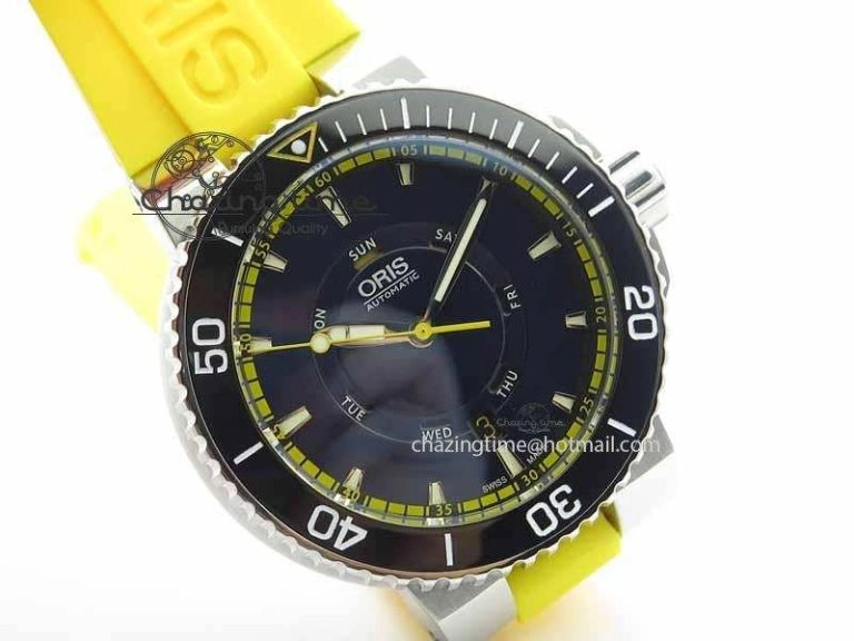 Great Barrier Reef Limited Edition II SS Blue Dial On Yellow Rubber Strap A Unisex 8294