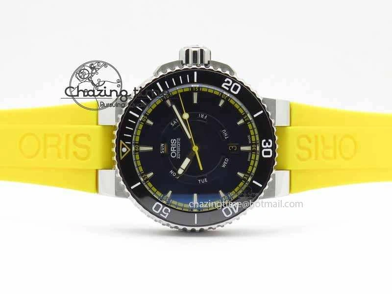 Great Barrier Reef Limited Edition II SS Blue Dial On Yellow Rubber Strap A Unisex 8294