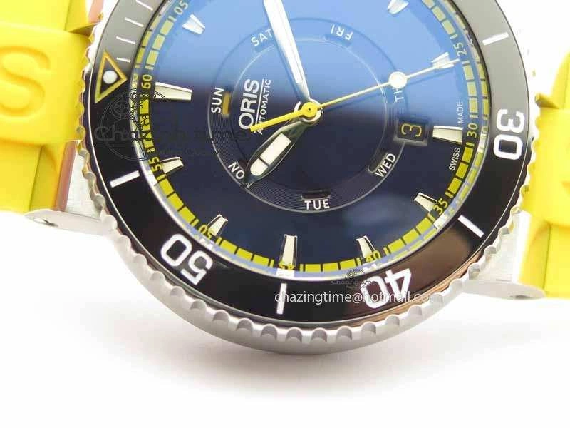 Great Barrier Reef Limited Edition II SS Blue Dial On Yellow Rubber Strap A Unisex 8294