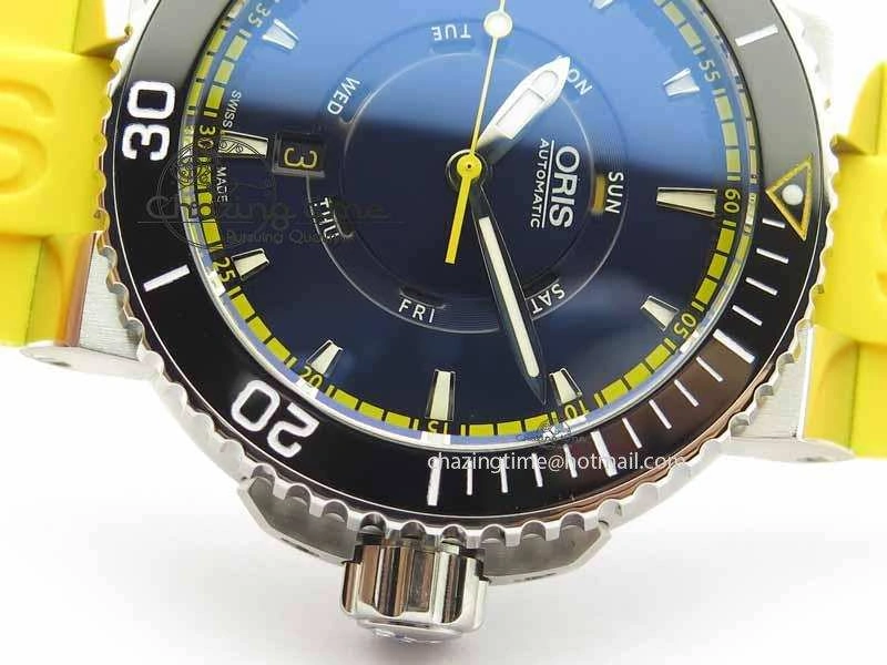 Great Barrier Reef Limited Edition II SS Blue Dial On Yellow Rubber Strap A Unisex 8294