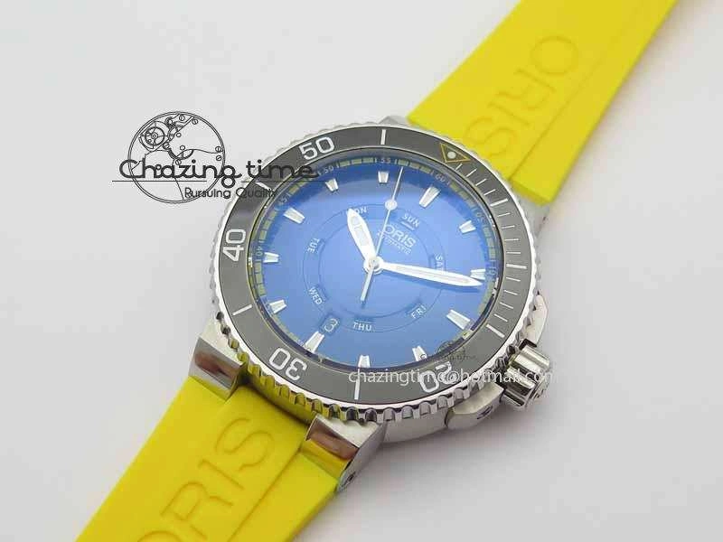 Great Barrier Reef Limited Edition II SS Blue Dial On Yellow Rubber Strap A Unisex 8294