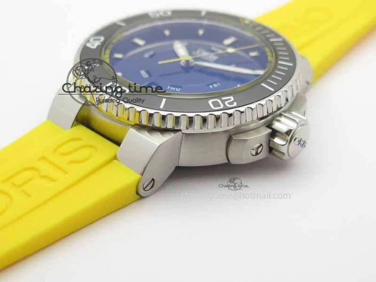 Great Barrier Reef Limited Edition II SS Blue Dial On Yellow Rubber Strap A Unisex 8294