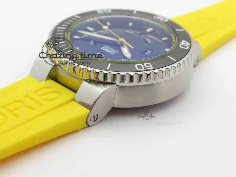 Great Barrier Reef Limited Edition II SS Blue Dial On Yellow Rubber Strap A Unisex 8294