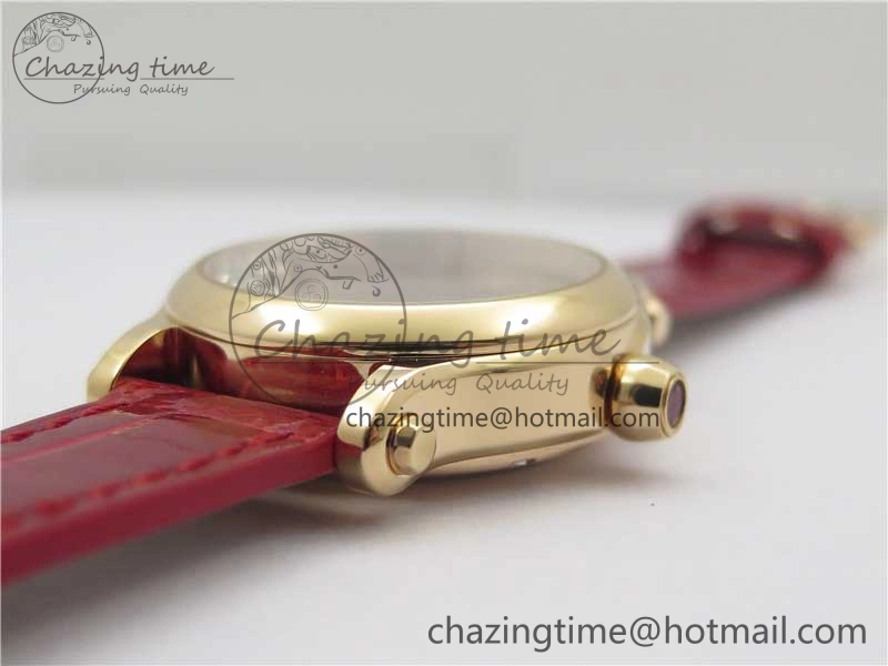 HAPPY SPORT AUTOMATIC RG 36MM ZF 1:1 BEST EDITION RED MOP DIAL ON RED LEATHER STRAP MIYOTA Lightweight 10302