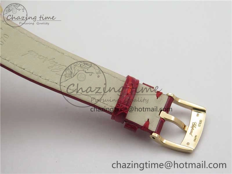 HAPPY SPORT AUTOMATIC RG 36MM ZF 1:1 BEST EDITION RED MOP DIAL ON RED LEATHER STRAP MIYOTA Lightweight 10302