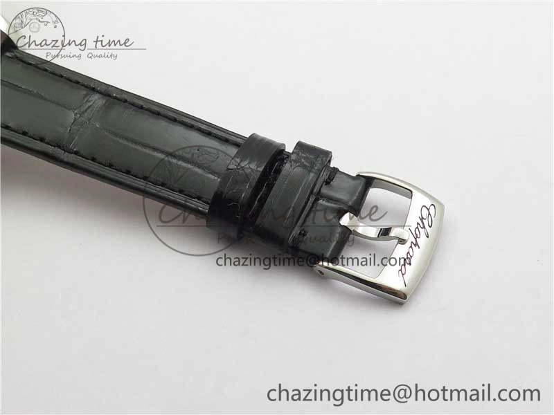 HAPPY SPORT AUTOMATIC SS RG 36MM YYF 1:1 BEST EDITION WHITE DIAL ON BLACK LEATHER STRAP A Minimalist 6382