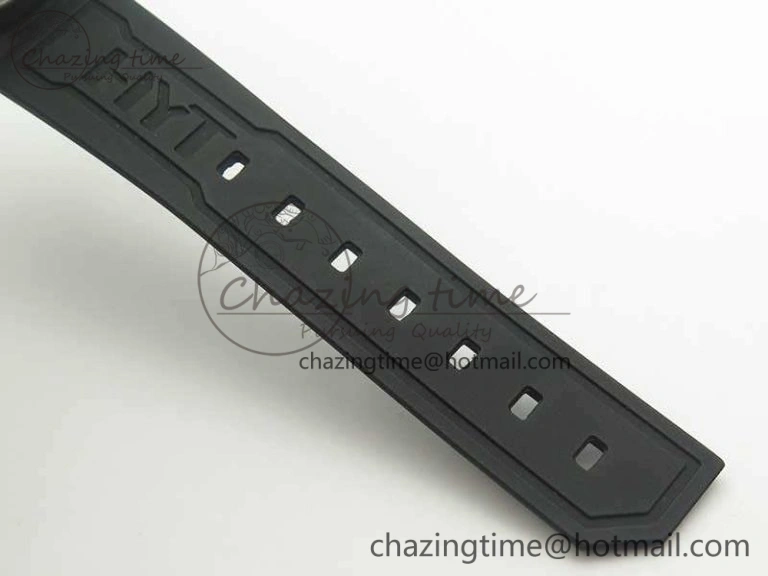 Functional HTY DLC CYF White Dial Black Crown On Black Rubber Strap Asian Movement HTY Cal. 6985