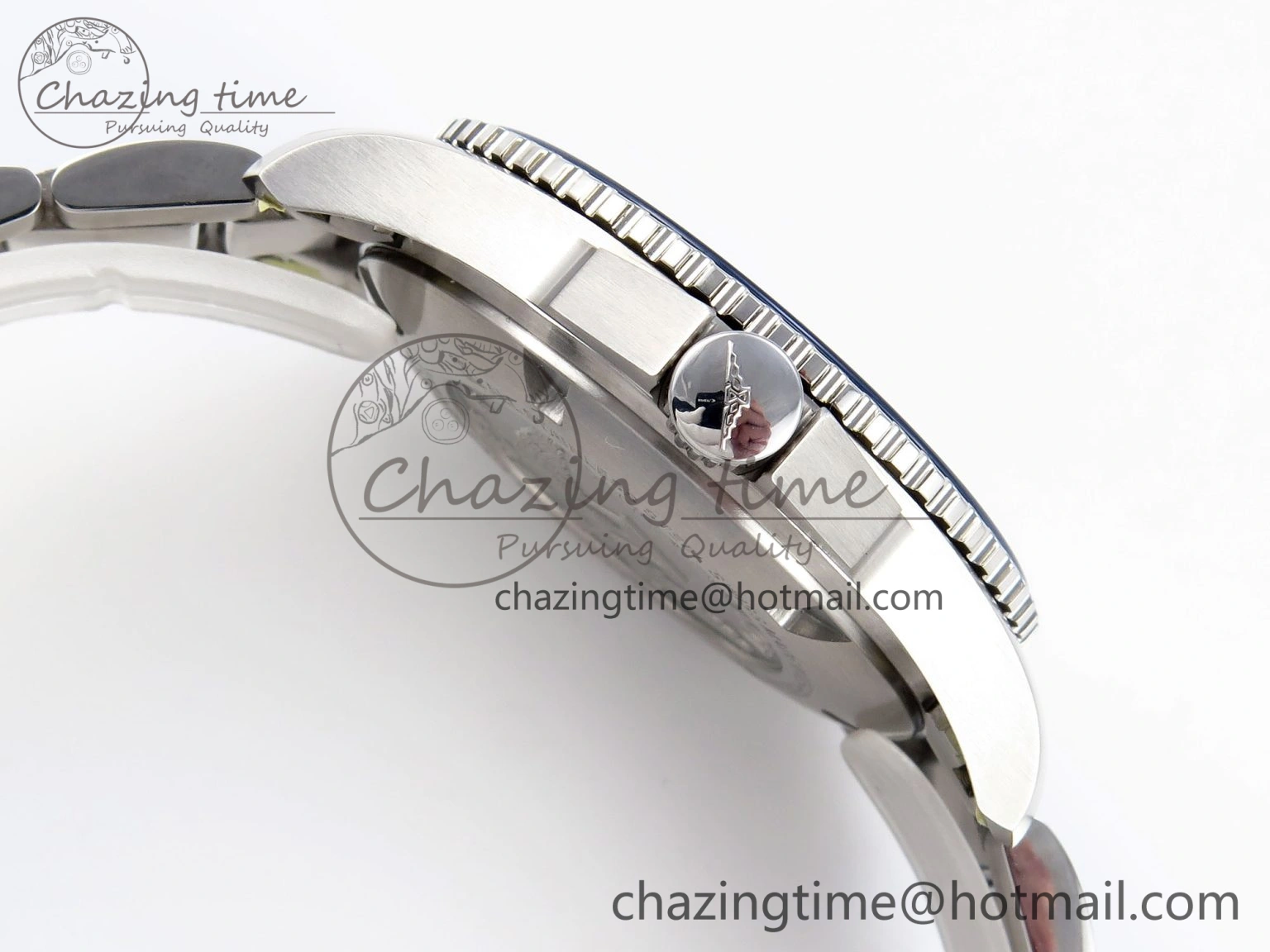Reliable HYDROCONQUEST 43MM SS BLUE CERAMIC BEZEL XF 1:1 BEST EDITION BLUE DIAL ON SS BRACELET L 7549