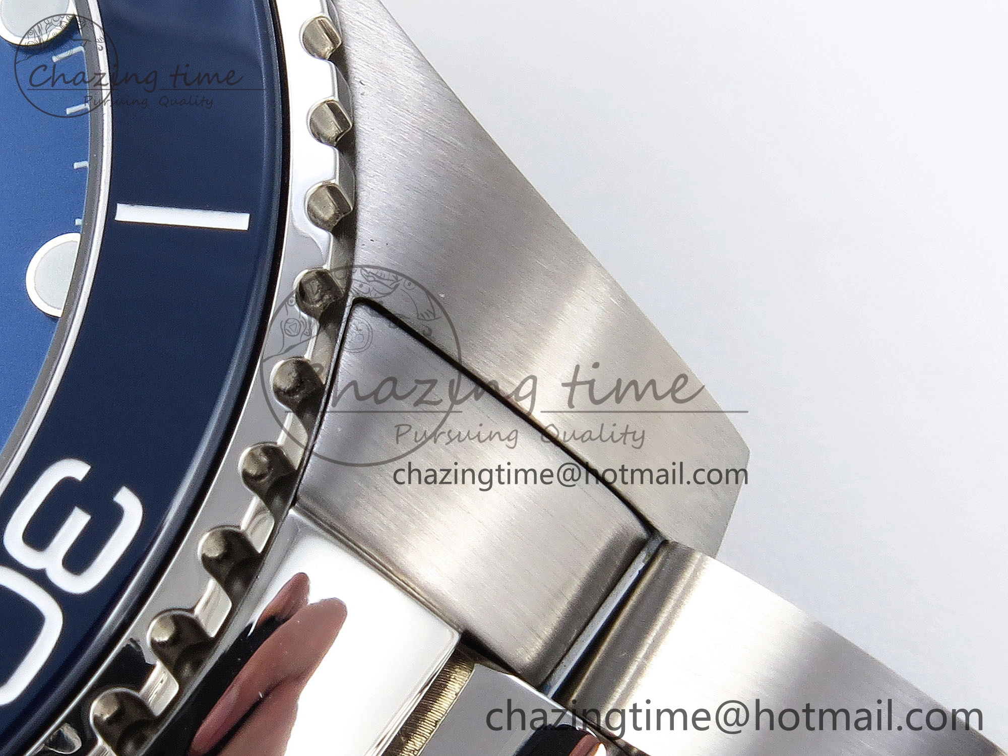 Reliable HYDROCONQUEST 43MM SS BLUE CERAMIC BEZEL XF 1:1 BEST EDITION BLUE DIAL ON SS BRACELET L 7549