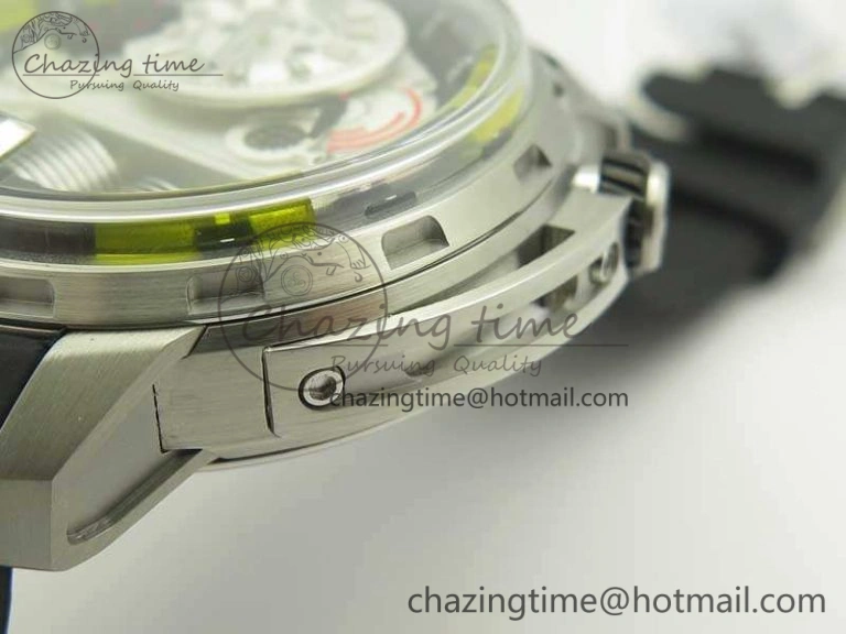 HYT SS CYF White Dial Black Crown On Black Rubber Strap Asian Movement HTY Cal. GoAnywhere 6993
