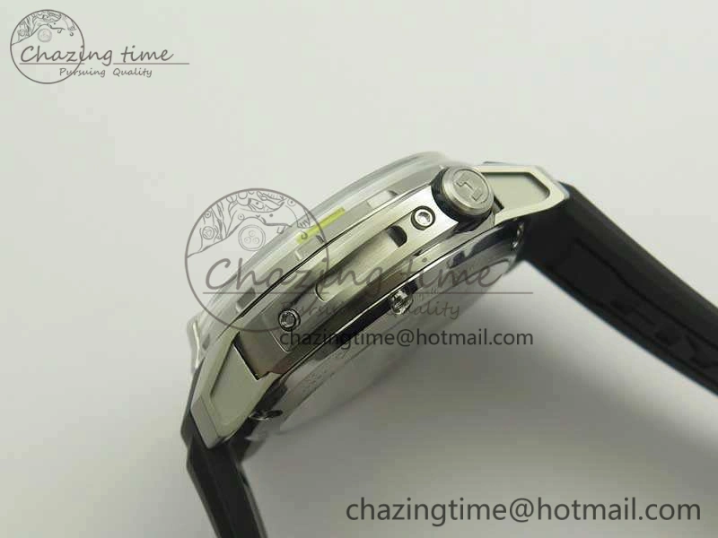 HYT SS CYF White Dial Black Crown On Black Rubber Strap Asian Movement HTY Cal. GoAnywhere 6993