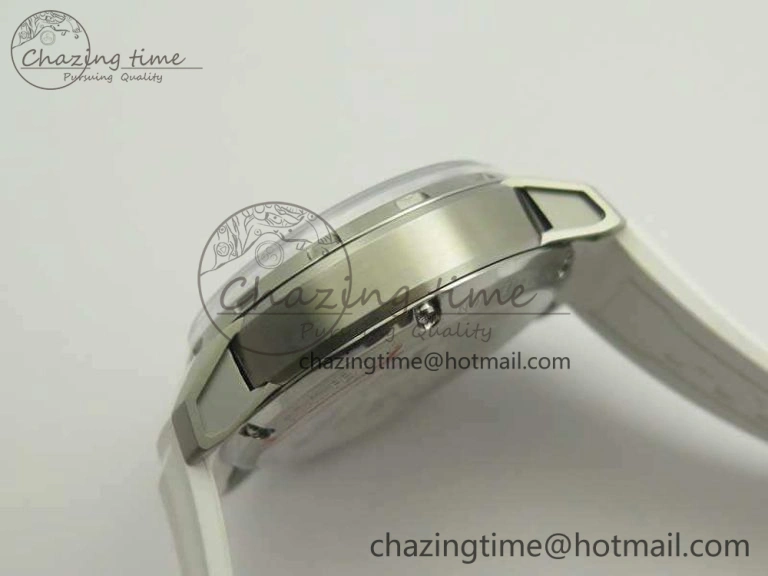 HYT SS CYF White Dial Blue Crown On White Rubber Strap Asian Movement HTY Cal. Packable 6988