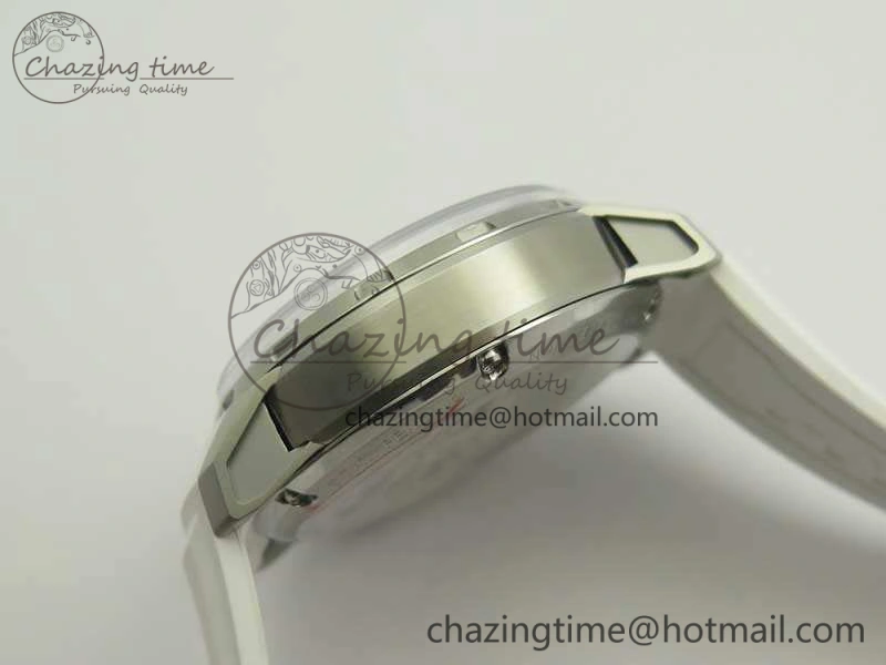 HYT SS CYF White Dial Blue Crown On White Rubber Strap Asian Movement HTY Cal. Packable 6988