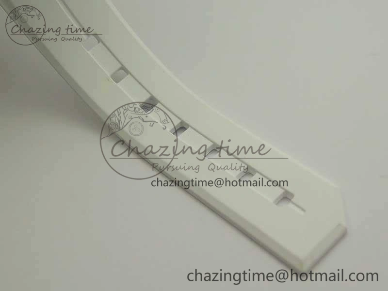 HYT SS CYF White Dial Blue Crown On White Rubber Strap Asian Movement HTY Cal. Packable 6988