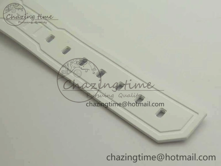 HYT SS CYF White Dial Blue Crown On White Rubber Strap Asian Movement HTY Cal. Packable 6988
