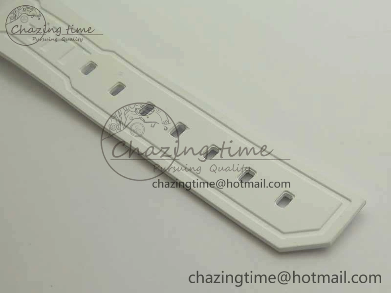 HYT SS CYF White Dial Blue Crown On White Rubber Strap Asian Movement HTY Cal. Packable 6988