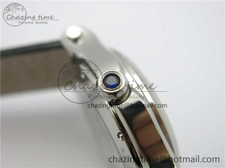 Happy Sport Automatic SS 36mm ZF 1:1 Best Edition White Dial on Black Leather Strap A TopPick 6396