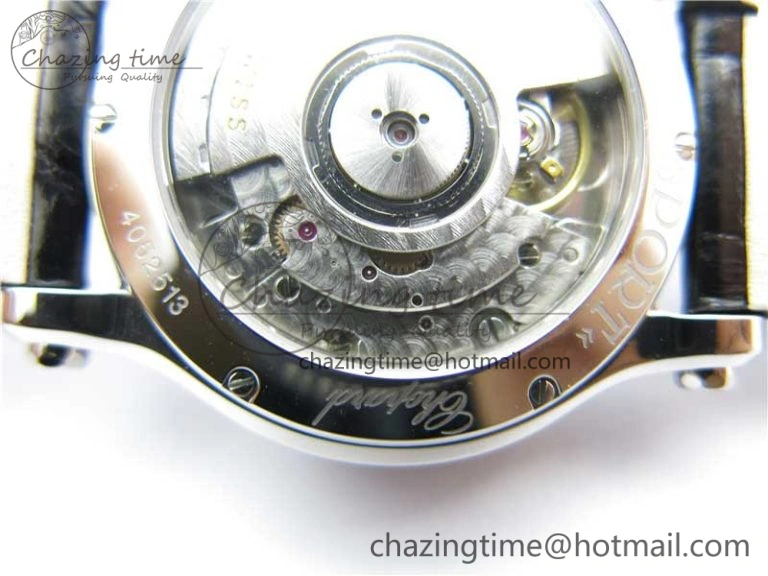 Happy Sport Automatic SS 36mm ZF 1:1 Best Edition White Dial on Black Leather Strap A TopPick 6396