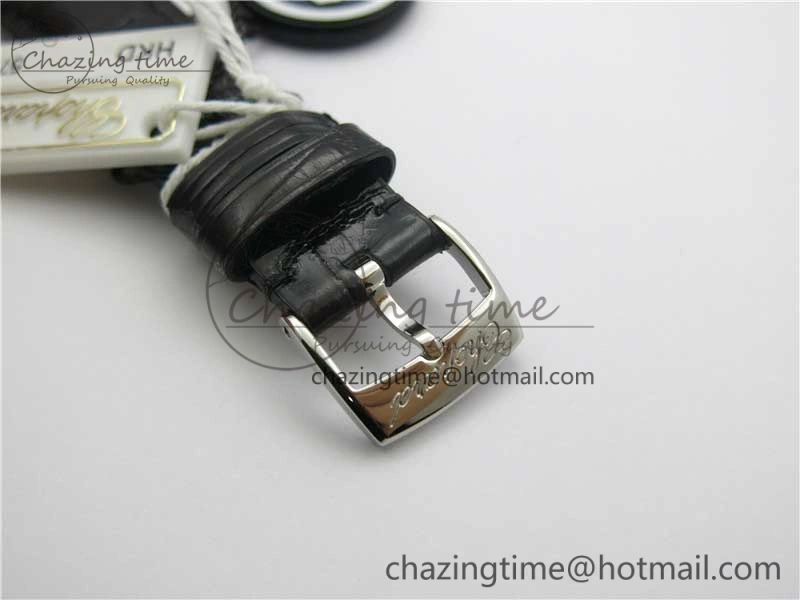 Happy Sport Automatic SS 36mm ZF 1:1 Best Edition White Dial on Black Leather Strap A TopPick 6396