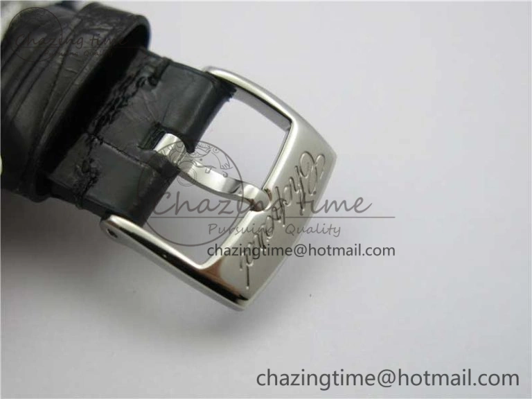 Happy Sport Automatic SS 36mm ZF 1:1 Best Edition White Dial on Black Leather Strap A TopPick 6396