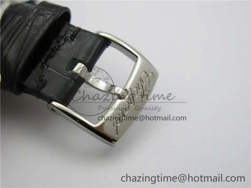 Happy Sport Automatic SS 36mm ZF 1:1 Best Edition White Dial on Black Leather Strap A TopPick 6396