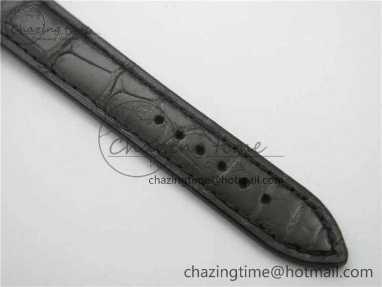 Happy Sport Automatic SS 36mm ZF 1:1 Best Edition White Dial on Black Leather Strap A TopPick 6396