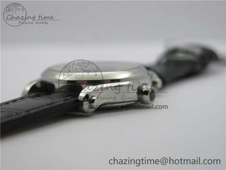 Happy Sport Automatic SS 36mm ZF 1:1 Best Edition White Dial on Black Leather Strap A TopPick 6396