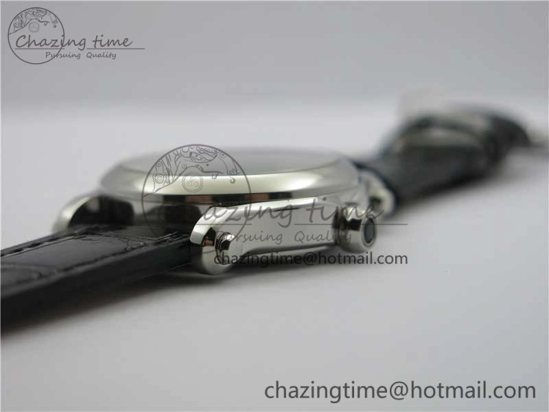 Happy Sport Automatic SS 36mm ZF 1:1 Best Edition White Dial on Black Leather Strap A TopPick 6396