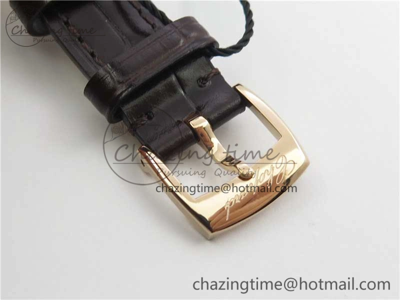 Happy Sport Mini RG ZF MOP Dial on Black Leather Strap Swiss ETA 955. ModernLook 10552