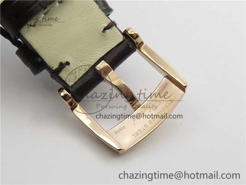 Happy Sport Mini RG ZF MOP Dial on Black Leather Strap Swiss ETA 955. ModernLook 10552