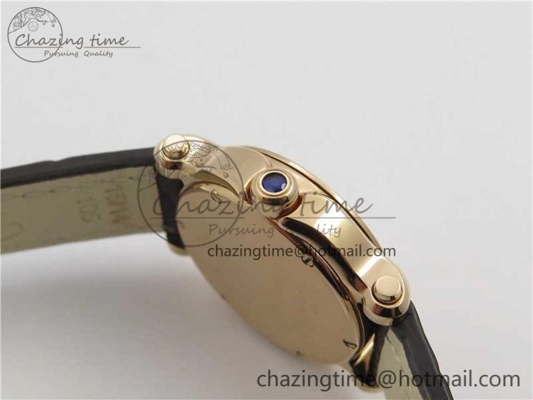 Happy Sport Mini RG ZF MOP Dial on Black Leather Strap Swiss ETA 955. ModernLook 10552