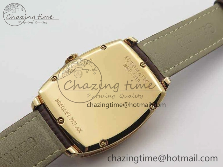 SunProtective Heritage @12 Date RG SWF Best Edition Gold Dial On Leather Strap A 5364