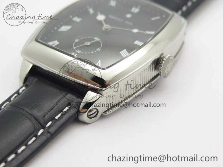 Heritage @12 Date SS SWF Best Edition Black Dial On Leather Strap A SoftTouch 5361