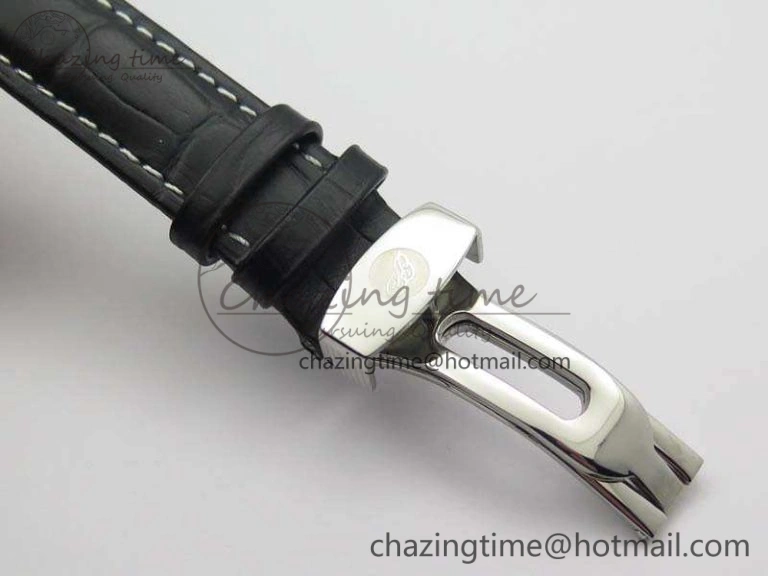 Heritage @12 Date SS SWF Best Edition Black Dial On Leather Strap A SoftTouch 5361