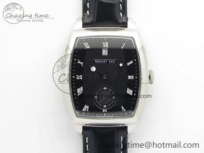 Heritage @12 Date SS SWF Best Edition Black Dial On Leather Strap A SoftTouch 5361