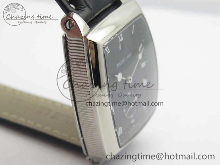 Heritage @12 Date SS SWF Best Edition Black Dial On Leather Strap A SoftTouch 5361