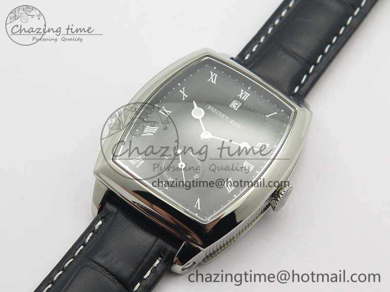 Heritage @12 Date SS SWF Best Edition Black Dial On Leather Strap A SoftTouch 5361
