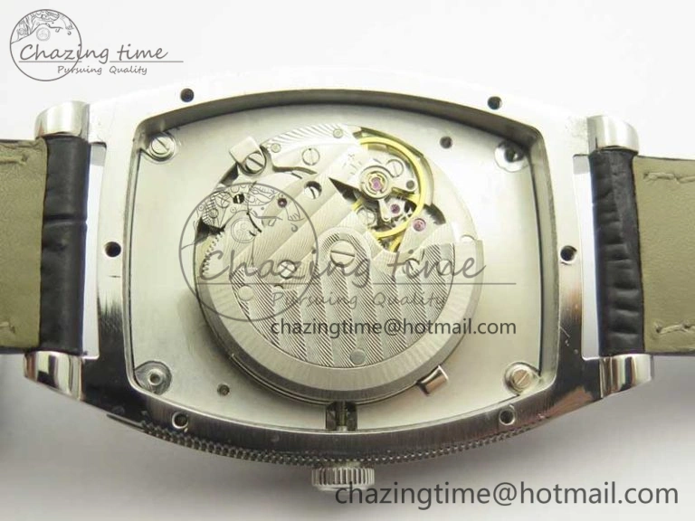 Sophisticated Heritage @12 big date SS HGF White Dial Black Roman Markers on Black Leather Strap A23J 5347